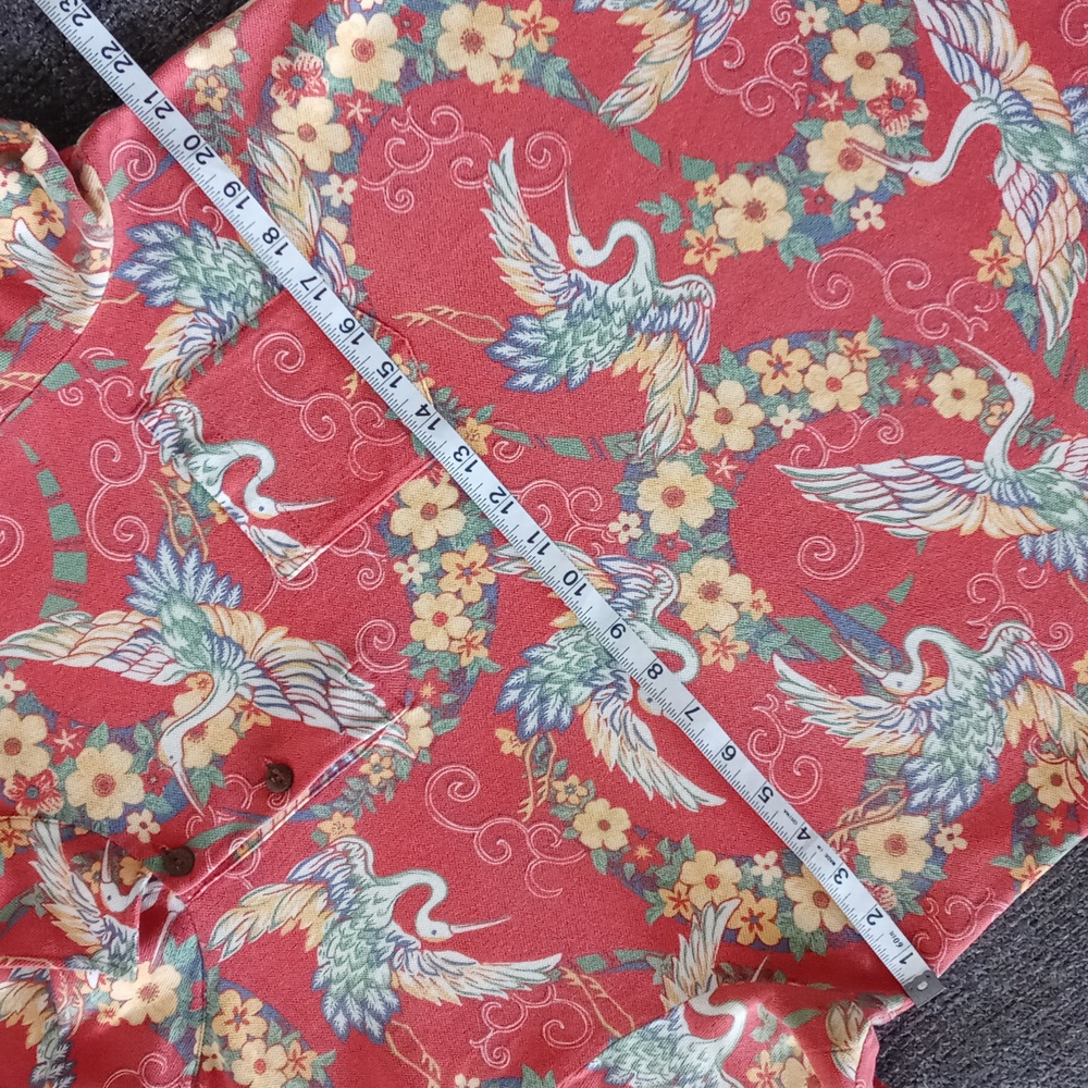 🦢RARE/VTG Polo Ralph Lauren🦢 - Vintage Floral Crane S/S Polo - Picture 12 of 13